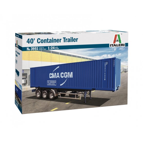 Semirimorchio 40' Container Trailer kit 1:24