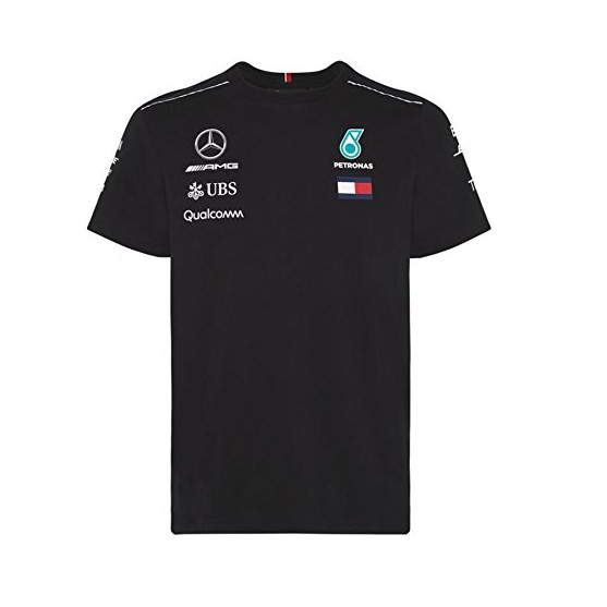 Mercedes AMG Petronas F1 T-Shirt Replica Black 2018
