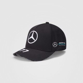 Mercedes EQ Formula E Team Stampa Nero Bobble Berretto Cappello