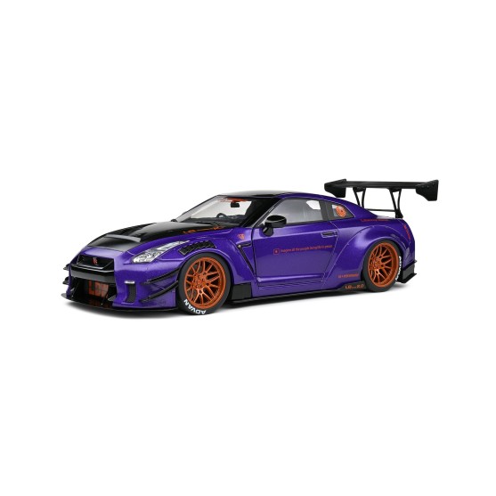 Nissan GT-R (R35) Liberty Walk Body Kit Type 2 "Purplezilla" purple metallic 1:18