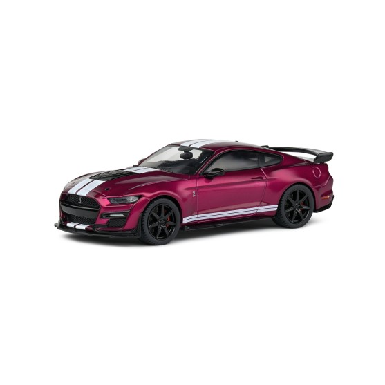 Ford Shelby Mustang GT500 2020 Purple - White stripes 1:43