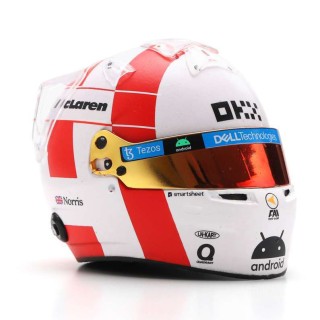 Land Norris Casco Bell Helmet F1 Monaco GP 2023 MCL60 Mclaren Mercedes 1:5