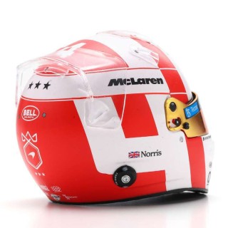 Land Norris Casco Bell Helmet F1 Monaco GP 2023 MCL60 Mclaren Mercedes 1:5