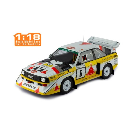 Audi Sport Quattro S1 E2 Rally 1000 Lakes 1985 Hannu Mikkola - Arne Hertz 1:18