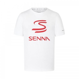 Ayrton Senna T-shirt Logo Senna Red