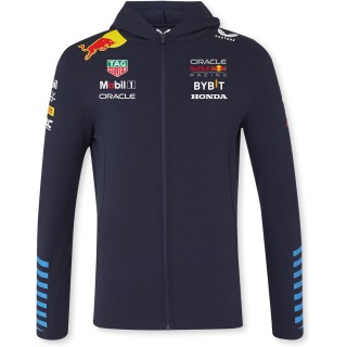 Red Bull Racing F1 2024 Official Teamline Felpa con cappuccio e Zip Hoodie Uomo