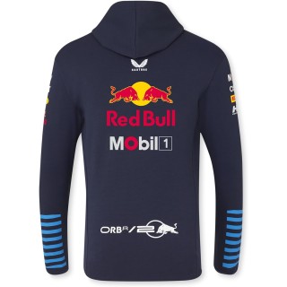 Red Bull Racing F1 2024 Official Teamline Felpa con cappuccio e Zip Hoodie Uomo