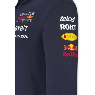 Red Bull Racing F1 2024 Official Teamline Felpa con cappuccio e Zip Hoodie Uomo