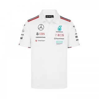 Mercedes-AMG Petronas F1 2024 Team Polo White