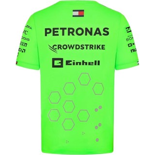 Mercedes-AMG Petronas F1 2024 Set Up T-Shirt Green Fluo