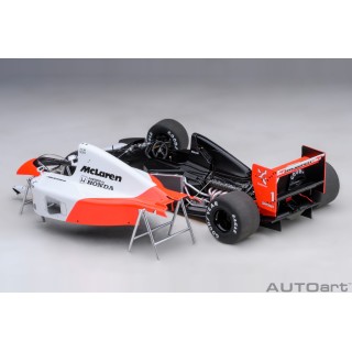 Mclaren Honda MP4/6 F1 2.nd Japanese GP 1991 Mclaren Logo Ayrton Senna 1:18