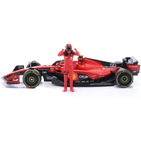 Ferrari SF-23 F1 2023 with driver Carlos Sainz 1:24