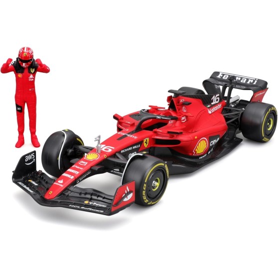 Ferrari SF-23 F1 2023 with driver Charles Leclerc 1:24