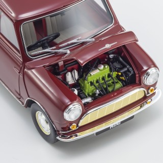 Morris Mini Minor 1967 Cherry Red 1:18