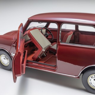 Morris Mini Minor 1967 Cherry Red 1:18