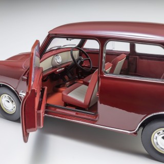 Morris Mini Minor 1967 Cherry Red 1:18