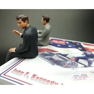 Lincoln Continental MKIII 1958 with John F. Kennedy 1960 in Oregon 1:18