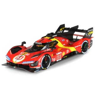 Ferrari 499P 3.0L Turbo V6 Team Ferrari AF Corse 51 Winner 24h Le Mans 2023 J. Calado - A. Giovinazzi - A. Pier Guidi 1:43