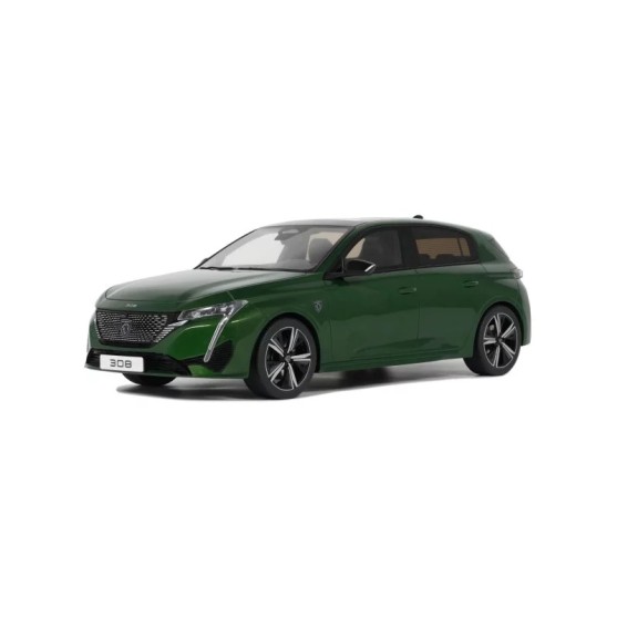 Peugeot 308 GT 2022 Olive Green 1:18