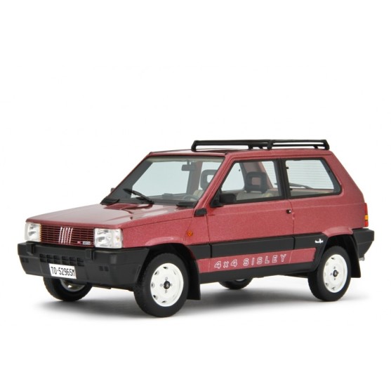 Fiat Panda 4x4 Sisley II 1989 Rosso Metallizzato 1:18